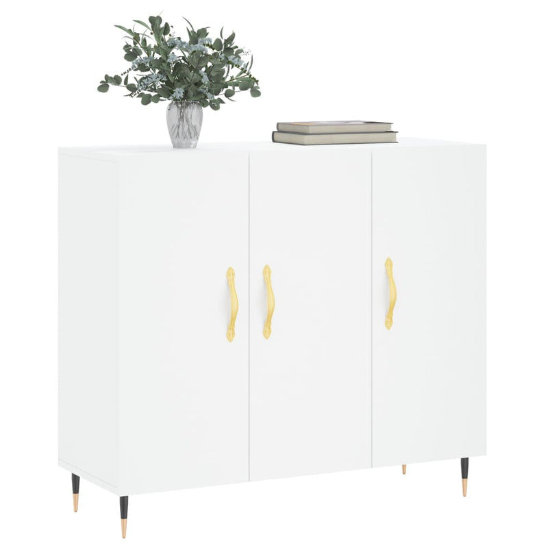 Dulap, alb, 90x34x80 cm, lemn compozit