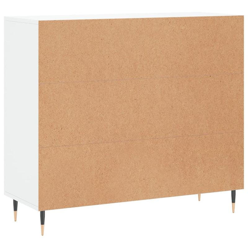 Dulap, alb, 90x34x80 cm, lemn compozit