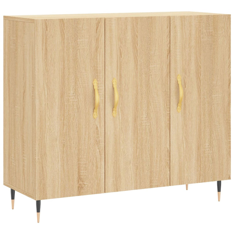 Dulap, stejar sonoma, 90x34x80 cm, lemn compozit