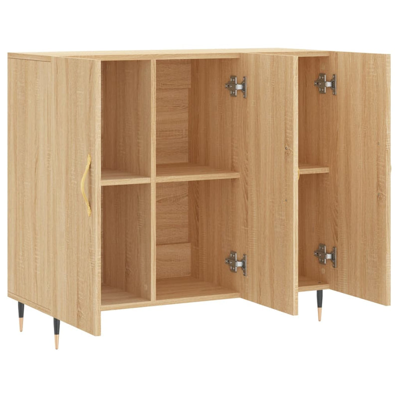 Dulap, stejar sonoma, 90x34x80 cm, lemn compozit