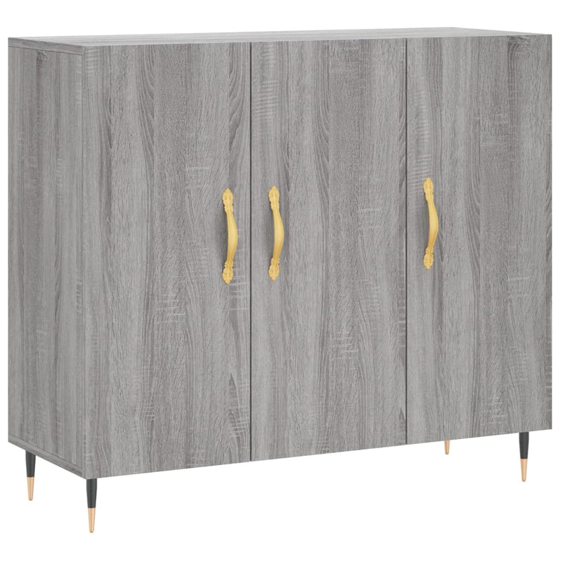Dulap, gri sonoma, 90x34x80 cm, lemn compozit