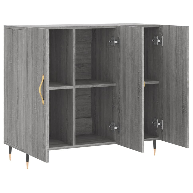 Dulap, gri sonoma, 90x34x80 cm, lemn compozit