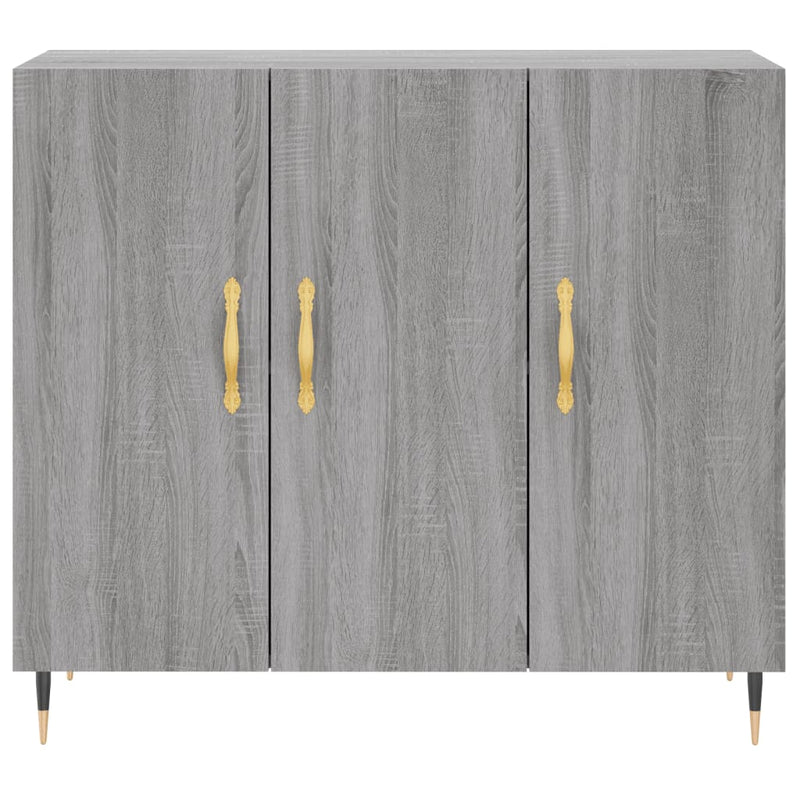Dulap, gri sonoma, 90x34x80 cm, lemn compozit
