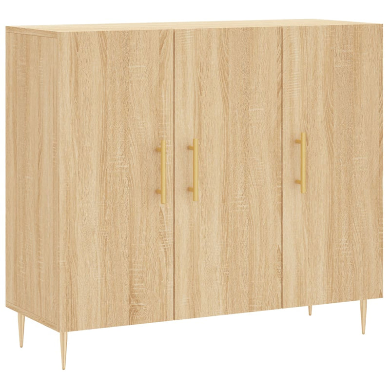 Dulap, stejar sonoma, 90x34x80 cm, lemn compozit