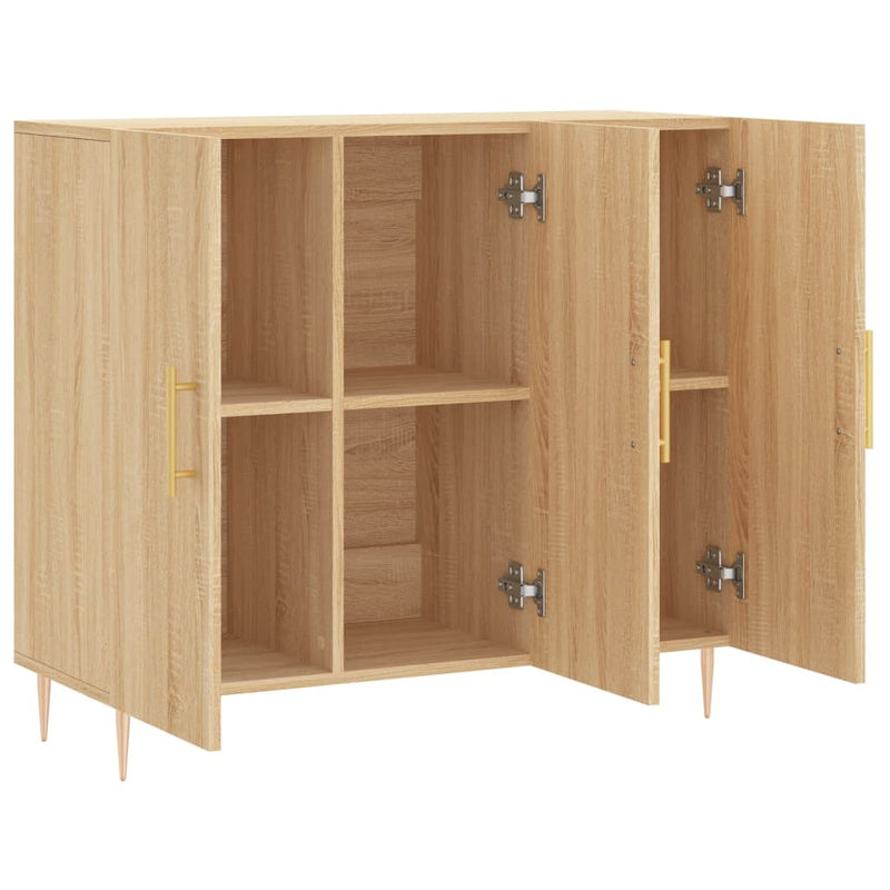 Dulap, stejar sonoma, 90x34x80 cm, lemn compozit