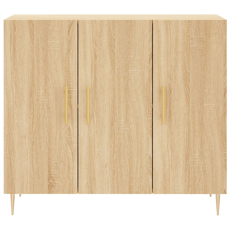 Dulap, stejar sonoma, 90x34x80 cm, lemn compozit