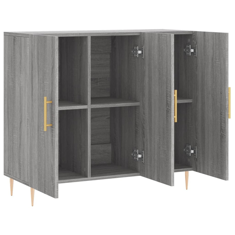 Dulap, gri sonoma, 90x34x80 cm, lemn compozit