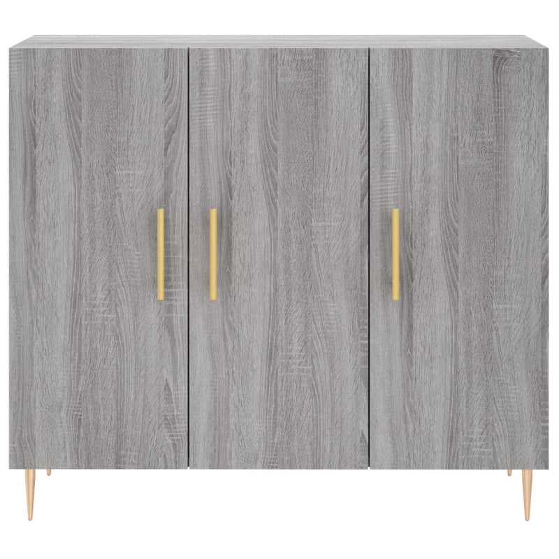 Dulap, gri sonoma, 90x34x80 cm, lemn compozit
