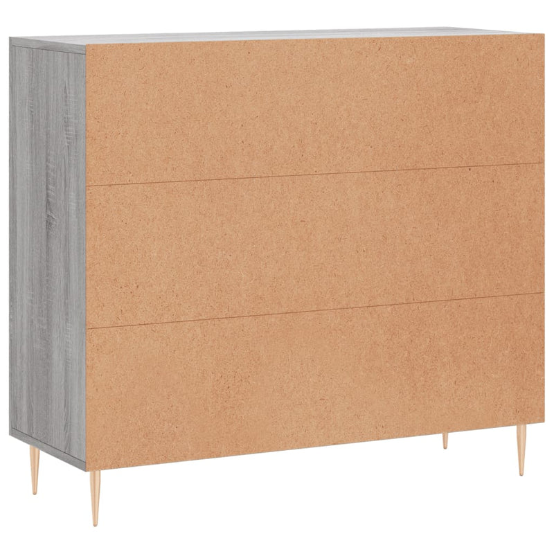Dulap, gri sonoma, 90x34x80 cm, lemn compozit