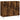 Dulap, stejar fumuriu, 90x34x80 cm, lemn compozit