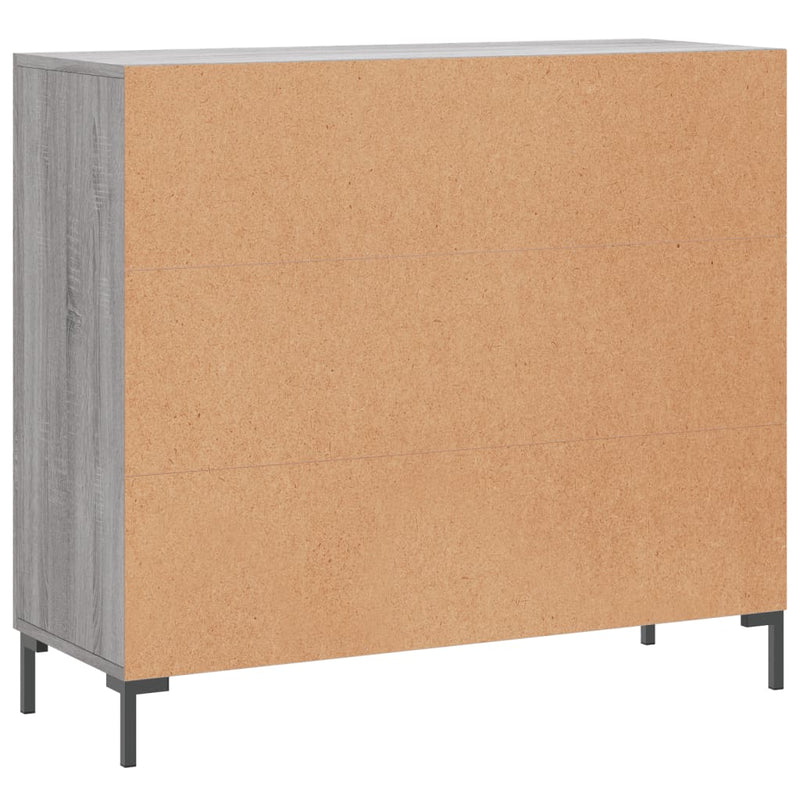 Dulap, gri sonoma, 90x34x80 cm, lemn compozit