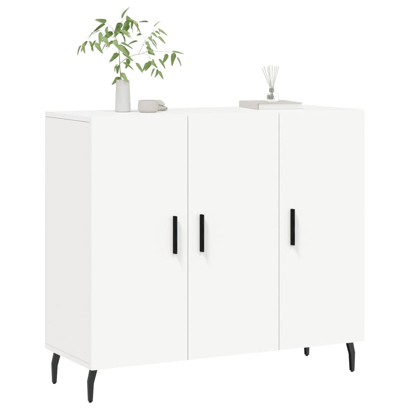 Dulap, alb, 90x34x80 cm, lemn compozit