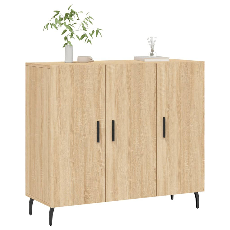 Dulap, stejar sonoma, 90x34x80 cm, lemn compozit