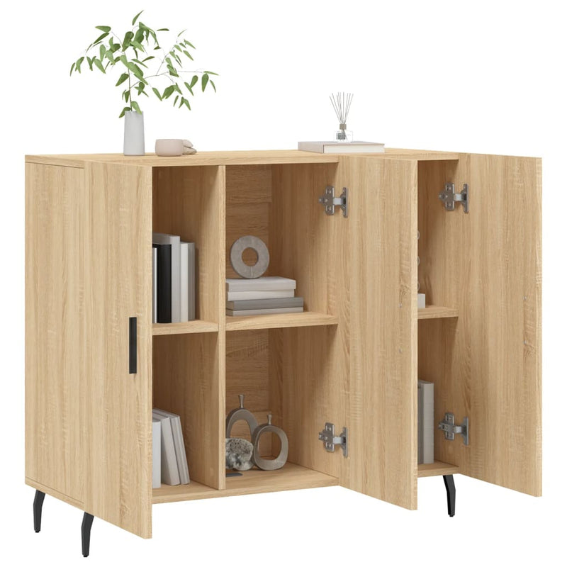 Dulap, stejar sonoma, 90x34x80 cm, lemn compozit
