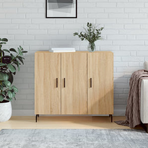 Dulap, stejar sonoma, 90x34x80 cm, lemn compozit