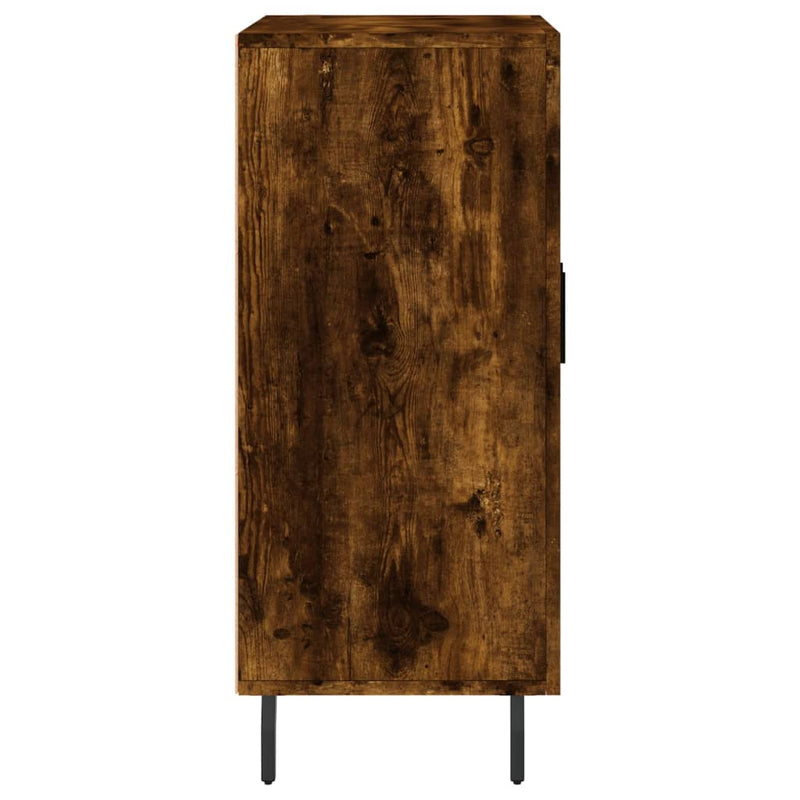 Dulap, stejar fumuriu, 90x34x80 cm, lemn compozit