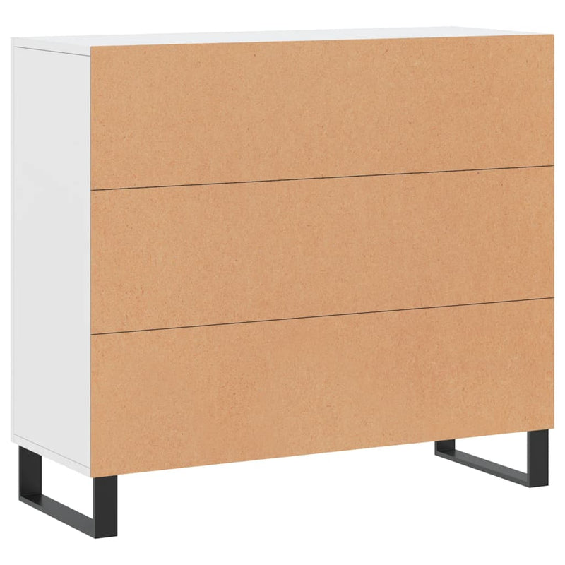 Dulap, alb, 90x34x80 cm, lemn compozit