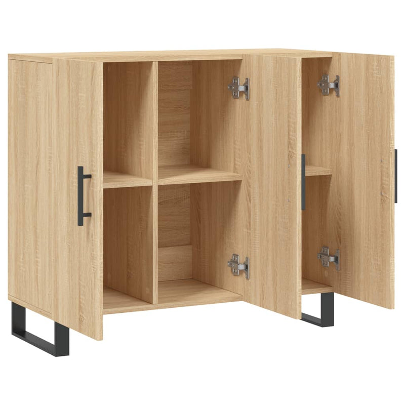 Dulap, stejar sonoma, 90x34x80 cm, lemn compozit