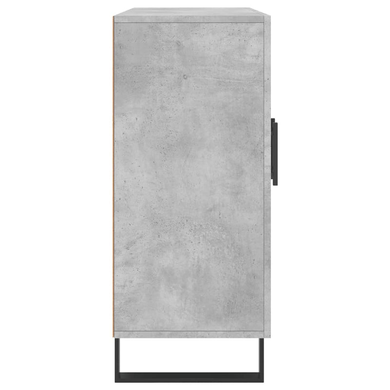 Dulap, gri beton, 90x34x80 cm, lemn compozit