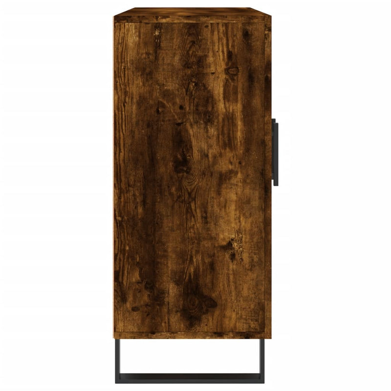 Dulap, stejar fumuriu, 90x34x80 cm, lemn compozit