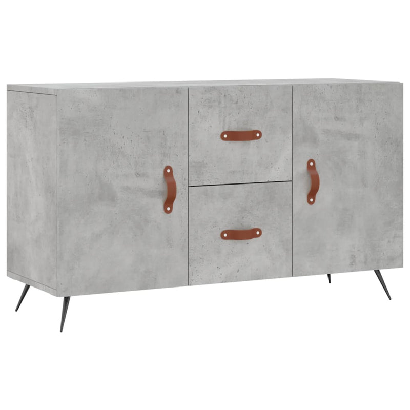 Dulap, gri beton, 100x36x60 cm, lemn compozit
