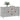 Dulap, gri beton, 100x36x60 cm, lemn compozit