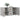 Dulap, gri beton, 100x36x60 cm, lemn compozit