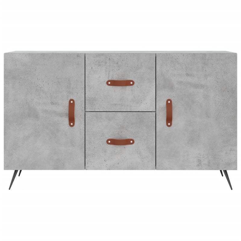 Dulap, gri beton, 100x36x60 cm, lemn compozit