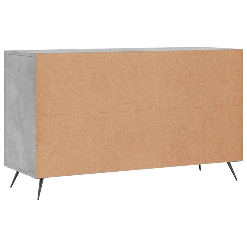 Dulap, gri beton, 100x36x60 cm, lemn compozit