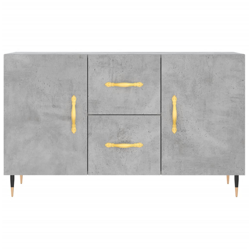 Dulap, gri beton, 100x36x60 cm, lemn compozit