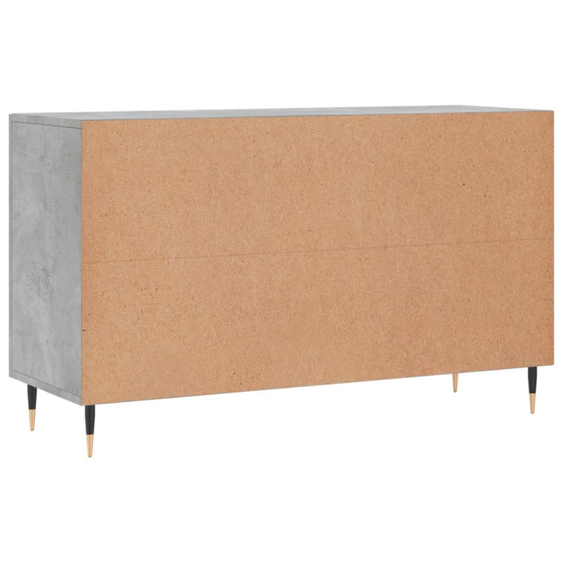 Dulap, gri beton, 100x36x60 cm, lemn compozit