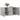 Dulap, gri beton, 100x36x60 cm, lemn compozit
