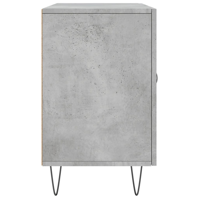 Dulap, gri beton, 100x36x60 cm, lemn compozit
