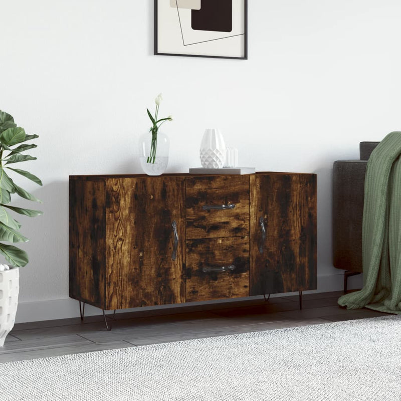 Dulap, stejar fumuriu, 100x36x60 cm, lemn compozit