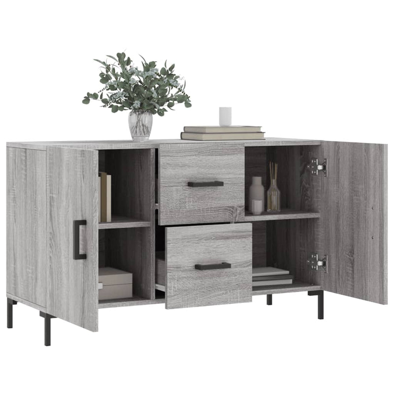 Dulap, gri sonoma, 100x36x60 cm, lemn compozit