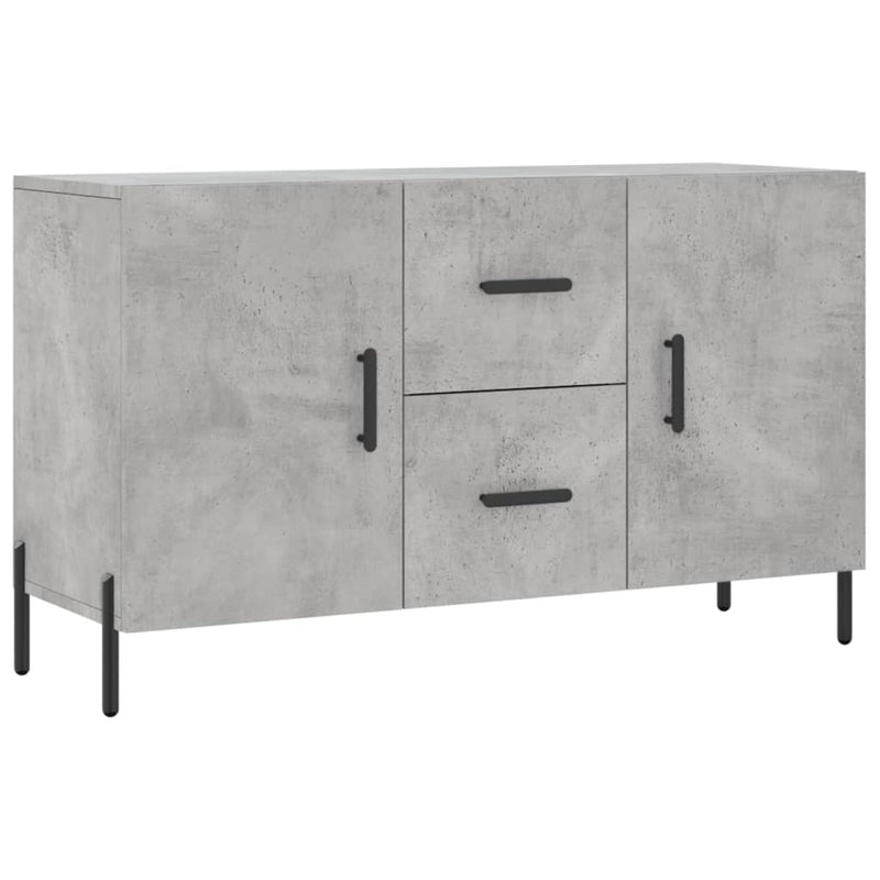 Dulap, gri beton, 100x36x60 cm, lemn compozit