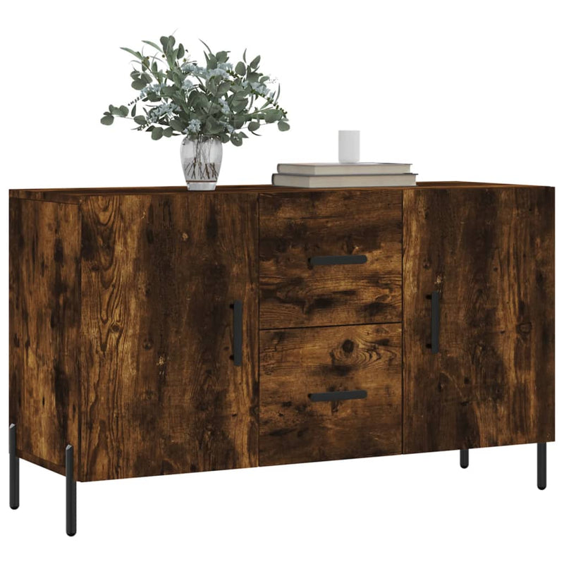 Dulap, stejar fumuriu, 100x36x60 cm, lemn compozit
