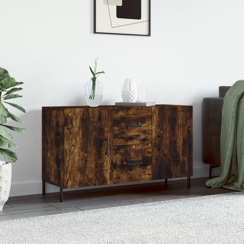 Dulap, stejar fumuriu, 100x36x60 cm, lemn compozit