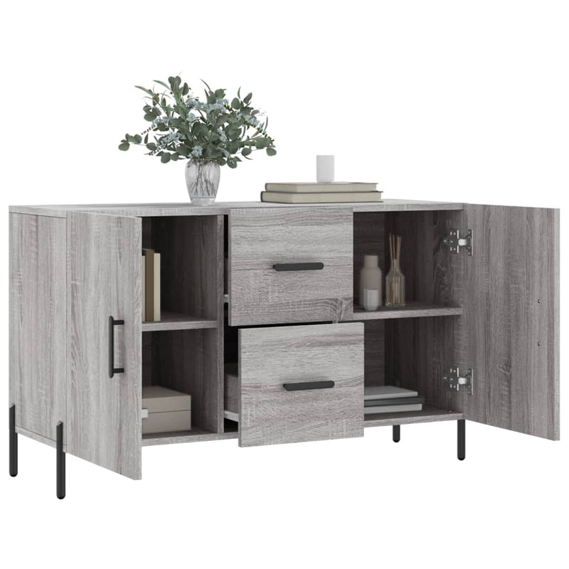 Dulap, gri sonoma, 100x36x60 cm, lemn compozit
