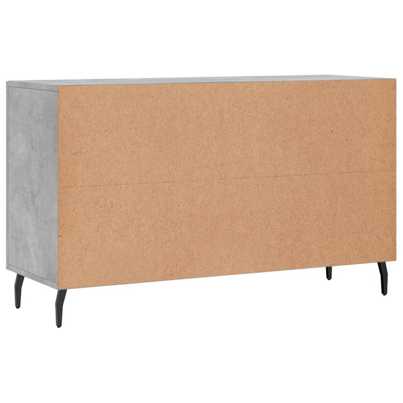 Dulap, gri beton, 100x36x60 cm, lemn compozit