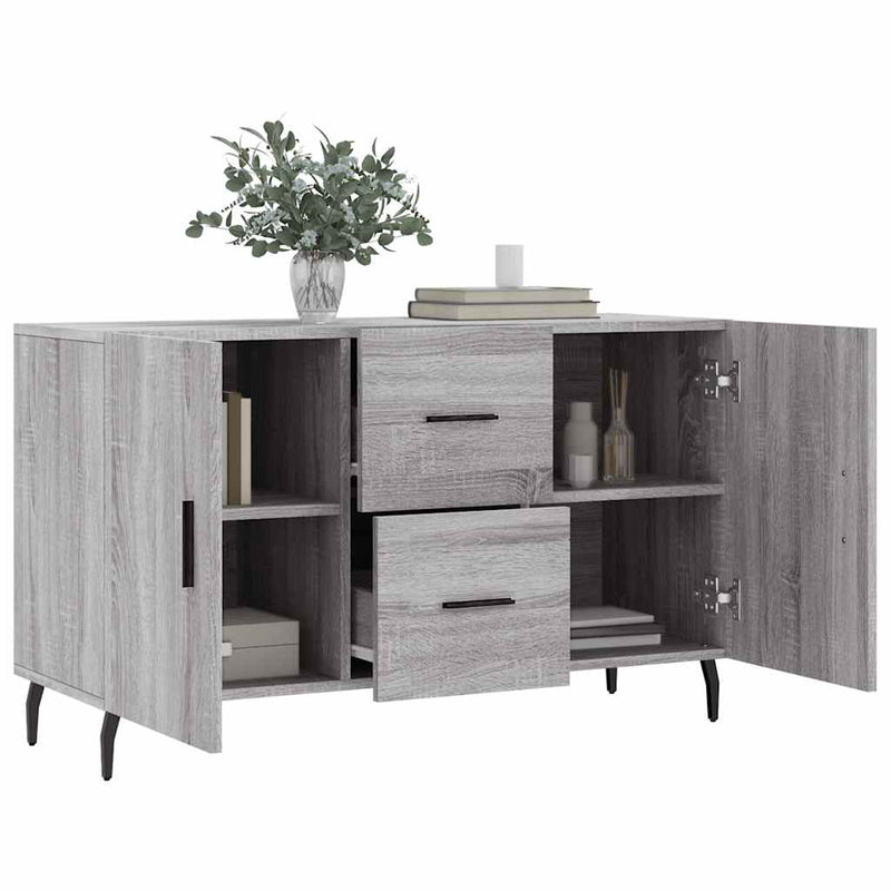 Dulap, gri sonoma, 100x36x60 cm, lemn compozit