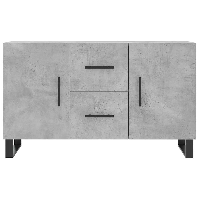Dulap, gri beton, 100x36x60 cm, lemn compozit