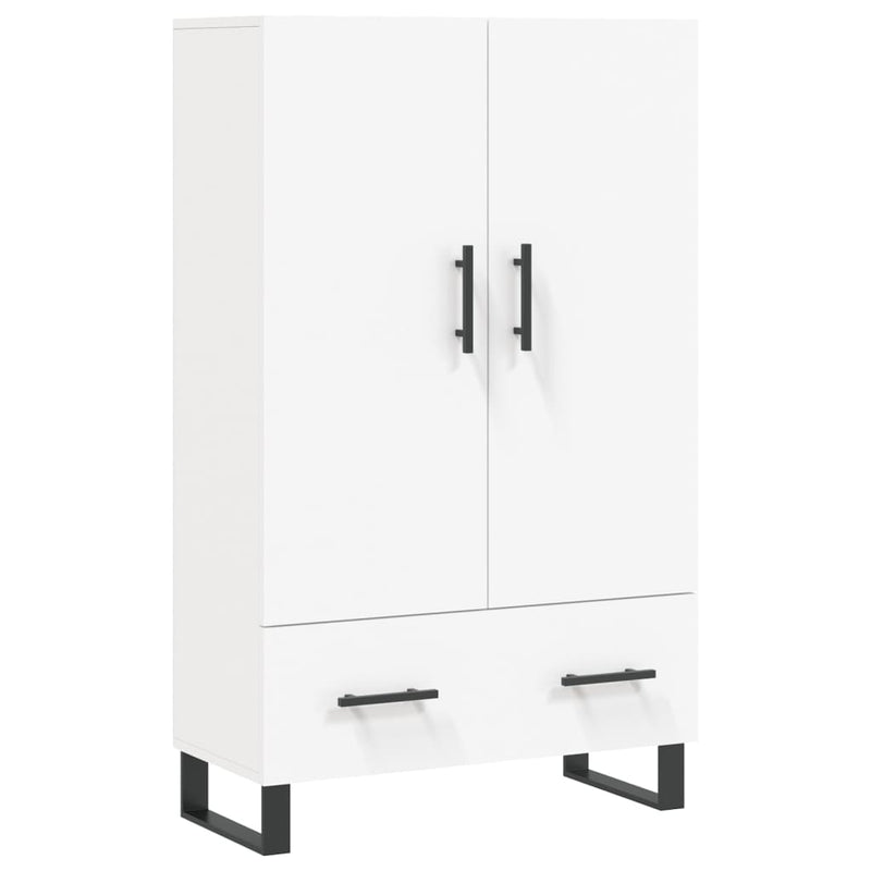 Dulap înalt, alb, 69,5x31x115 cm, lemn prelucrat