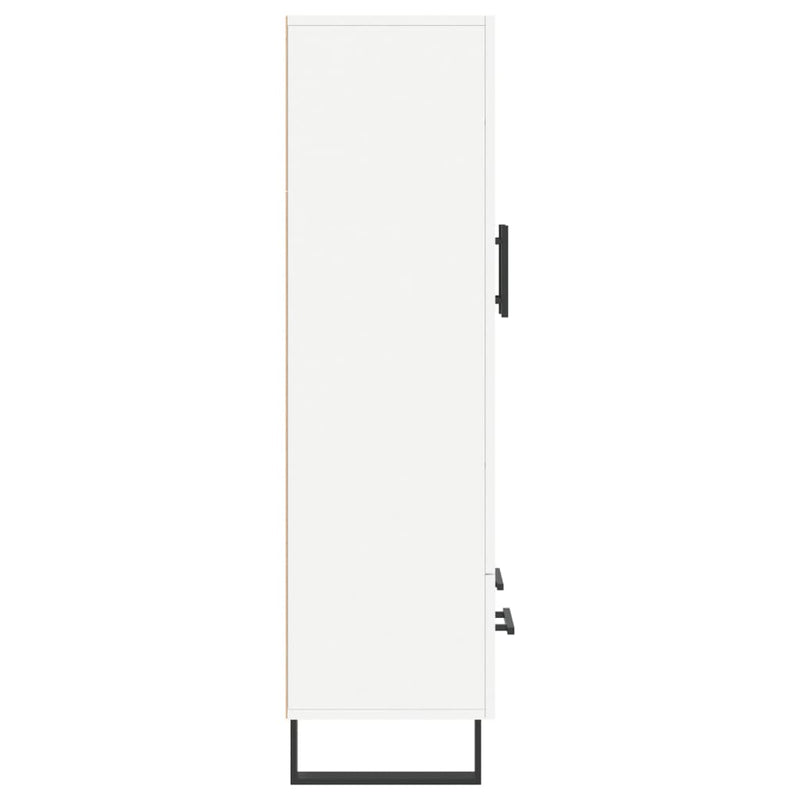 Dulap înalt, alb, 69,5x31x115 cm, lemn prelucrat
