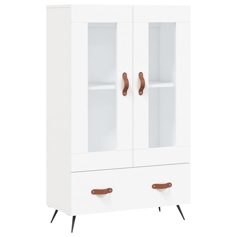 Dulap înalt, alb, 69,5x31x115 cm, lemn prelucrat