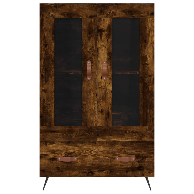 Dulap înalt, stejar afumat, 69,5x31x115 cm, lemn prelucrat