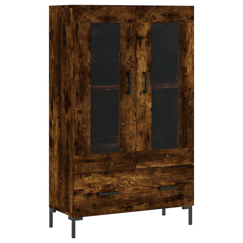 Dulap înalt, stejar afumat, 69,5x31x115 cm, lemn prelucrat