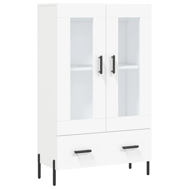 Dulap înalt, alb, 69,5x31x115 cm, lemn prelucrat