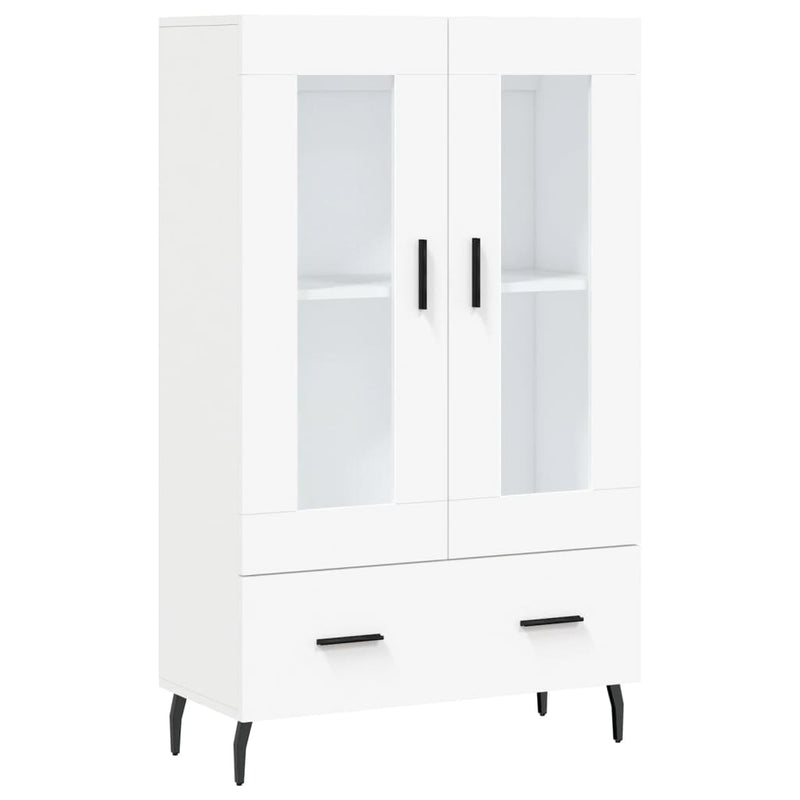 Dulap înalt, alb, 69,5x31x115 cm, lemn prelucrat