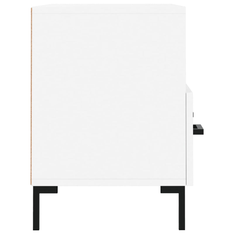 Comodă TV, alb, 80x36x50 cm, lemn prelucrat